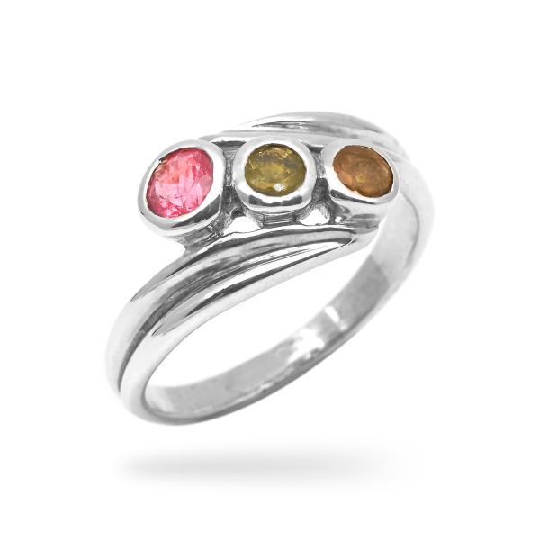 Silver ring tourmaline Sofia